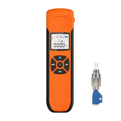 Rechargeable mini OPM 2 in 1 Function Optical Power Meter -70+6dbm with FC-LC Adapter and LED Lighting Portable Fiber Optic Tester SC/FC/ST Universal Interface