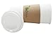 Yes!Fresh Disposable Paper Hot Coffee Cups with Lids for Office Parties Home Travel Corrugated Sleeve Hot Drink Cups(White 20 oz 100 count)