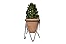 Creative Co-Op Terracotta Pot with Metal Stand