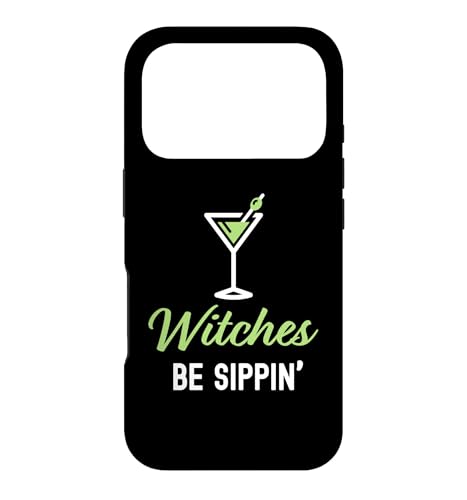 Witches Be Sippin' Happy Halloween ��l�p�h�����N �X�}�z�P�[�X iPhone 17 Pro �p