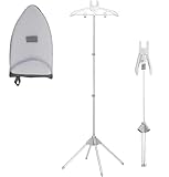 Dampfständer für Kleidung, Handheld Dampfglätter Ständer, Teleskop Kleiderständer mit Drehbarem...