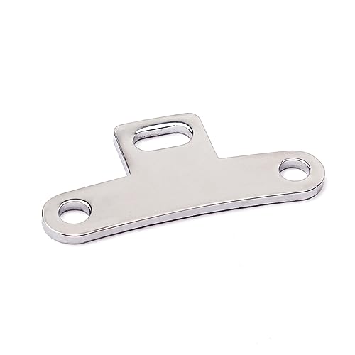 BESPORTBLE Shape Tailpiece Mount Bracket Chrome Instrument Accessory for Banjo Lightweight Durable Design for Use Standard Easy Installation Not Including Mounting Screw