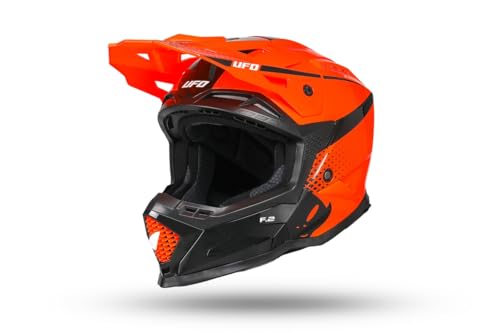 Omologato ECE 22.06 UFO PLAST CASCO ECHUS ARANCIO/NERO XS