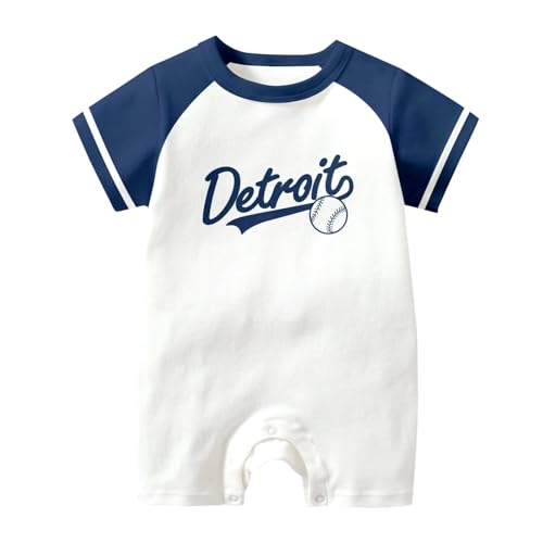 Image of KREDE Baby Clothes Unisex Bodysuit White Custom Name Number for Baby Boys