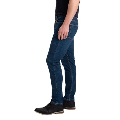 Mens Jeans Stretch Denim Slim Fit Tapered Leg Soft Cotton2