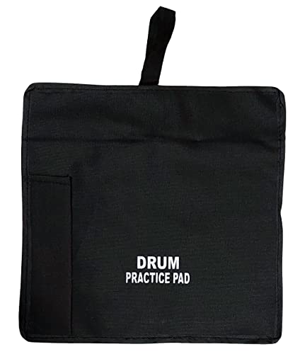 Image of Leopard 12 inches 3 surface drum practice pad with bag and premium quality drumsticks