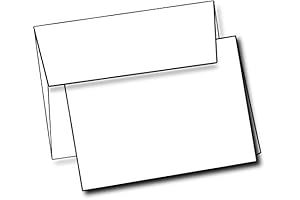 Premium Quality Heavyweight White Blank Cards With White Envelopes | Blank Note...