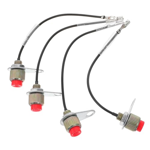 Abaodam 4個 草刈り機用保護オンオフストップスイッチ 刈払機対応 制御パーツ 多用途エンジン停止装置 ランモア交換用部品