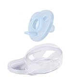 【セット品】フィリップス ハート おしゃぶり + ケース (3~18ヶ月ライトブルー)