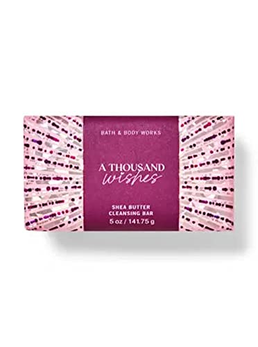 Bath and Body Works Shea Butter Cleansing Bar Soap 4.2 oz (A Thousand Wishes)