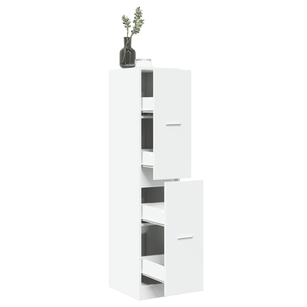 vidaXL Apothekerschrank Weiß 30 x 41 x 144,5 cm Holzwerkstoff