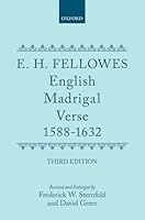 English Madrigal Verse 1588-1632 0198114745 Book Cover