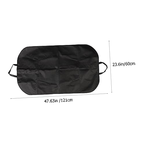 Portable Folding Suit Cover Bag Thickened Garment Protector for Travel Hanging Clothes Storage for Business and Home Black Large2