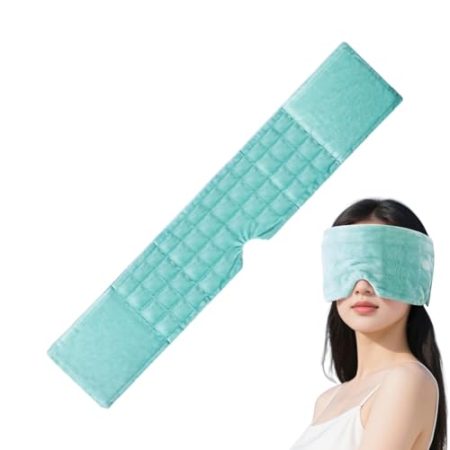 Sleep Eye Covers - Manta suave de franela con peso de 65 x 13 cm, diseño acolchado de bloqueo de luz con sensación transpirable, comodidad relajante para el hogar, tren, avión, viaje, descanso