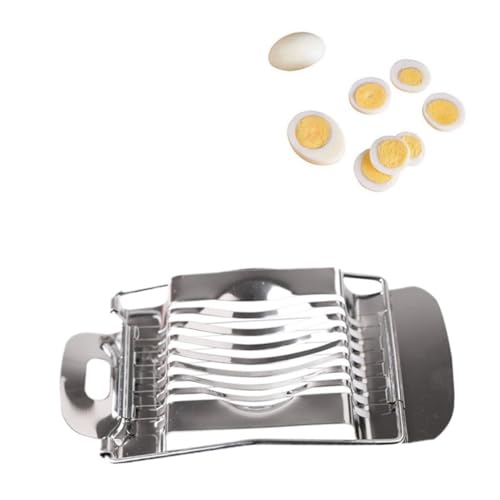 VINTORKY Egg Cutter Multipurpose Steel Egg Slicer Stainless Steel Wire Egg Slicer for Boiled Eggs Easy Slice