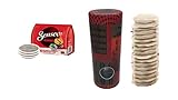 Aufbewahrung kaffeepads - Kaffeepaddose hält die Pads länger frisch - Pad Dose für Senseo Pads - Vorratsdsdose für Kaffeepads - Plus Padheber