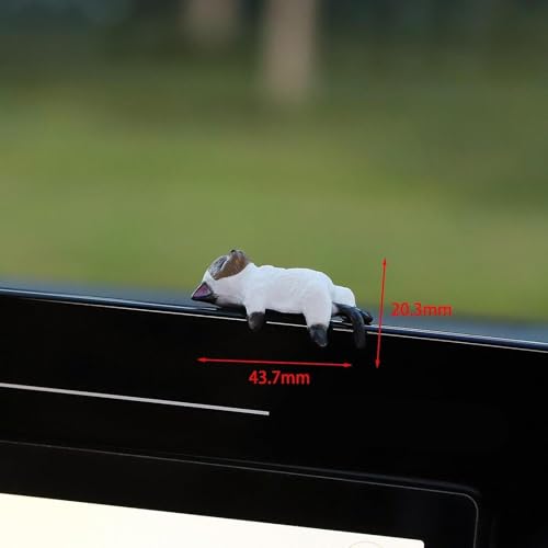 Image of Craft Figurine Computer Monitor Decors Office TV Monitor Small Cat Statue Style B| Decorative Figurine | Home Decor Idol | Showpiece