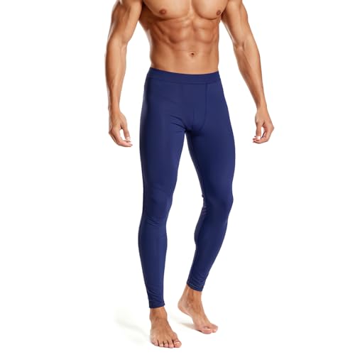 Leggings Techniques pour Hommes - Collants de Sport pour la journée. Compression légère, évacuation de l'humidité pour la Salle de Sport, la Course à...