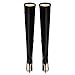 WAYDERNS Black Over the Knee Boots for Women Pointed Toe Stiletto High Heels Side Zip 4.7 Inch Thigh High Boots Sexy Fashion Prom Party Fall Boots Size 8.5