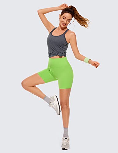 Image of CRZ YOGA Seamless Rib Scoop Neck Tank Tops