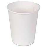 Dixie 2340W Paper Cups, Hot, 10oz, White (20 Sleeves of 50 Cups)