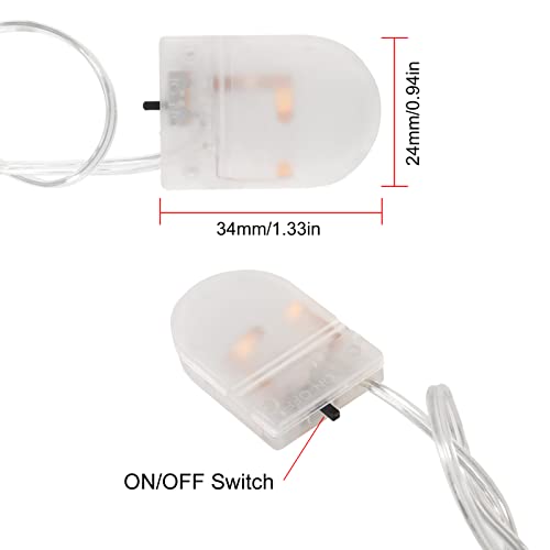 (Packung mit 20) cr2032 Batteriehalter Knopfzellenhalter, CR2032 Batteriehalter mit Schalter, 1 x 3V CR2032 Knopfzellenbatteriehalter mit Kabeln EIN Aus Schalter