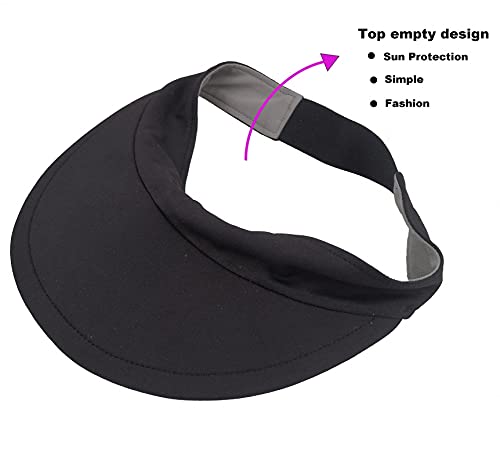 Kids Visor Sun Hat Adjustable Athletic Sports Hat for 3 to 12 Years Old Black3