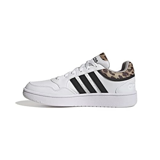 adidas Women's Hoops 3.0 Basketball Shoe, FTWR White/Core Black/Grey Two, 6.5