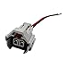 Fuel Injector Connector Pigtail 2-Pin,Style Top-Slot (90980-11153 & 6189-0060), Compatible with Mazda Toyota Nissan Mitsubishi, 6in Leads (4 Pcs)