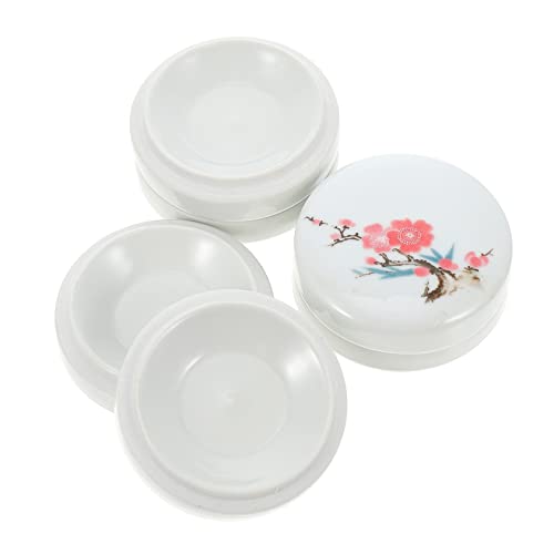 DOITOOL Professional Artist Palette Ceramic Paint Tray Gouache Tray Pigment Plate Inkstone for DIY Watercolor Art
