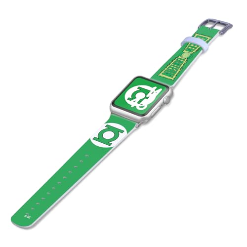 Bracelet cuir Green Lantern pour Apple Watch, accessoire DC Comics authentique - 2