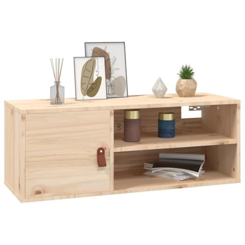 Estantes de pared de madera pino 80x30 cm para organizar libros en el salón 5