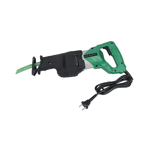 Image of HIKOKI CR13V2S9Z Corded Electric Reciprocating Saw With High Cutting Speed With Heavy-Duty Motor 1010W, 2800 Spm, 29 Mm, Variable Speed, Speed Selection, 3.3 Kg, Blade, Wrench, Carrying Case Included