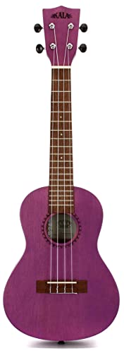 Kala KA-MRT-PUR-C Meranti Watercolor Concert Ukulele, Royal Purple