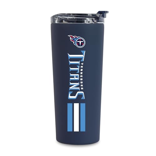 Image of Rico Industries NFL Football 24oz Stainless Steel Tumbler with Lid and Dual Functioning Lid