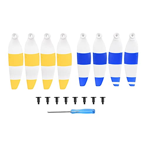 Szwaldaper 8PCS �����p�v���y�� �h���[�� �y�� 4726 �v���y�� �u���[�h �A�N�Z�T���[ �E�B���O �t�@�� �X�y�A�p�[�c DJI�p�AMavic�p�AMINI�p �h���[���u���[�h�v���y��(4 Blue 4Yellow)