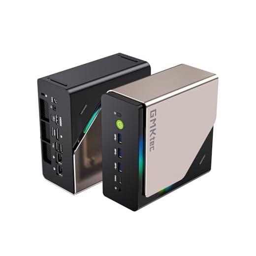 GMKtec AI Mini PC Ultra 9 285H (Turbo 5.4GHz) 96GB DDR5 2TB PCIe 4.0 SSD Mini Gaming Computer 3X M.2 Expansion Slots, Oculink, Quad Screen 8K Display EVO-T1