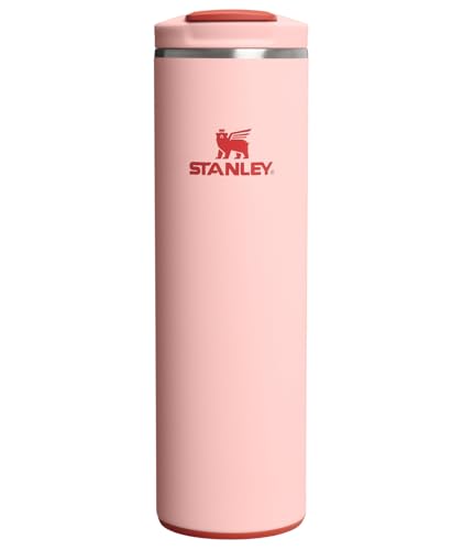 STANLEY Transit FlipTop Mug | Leakproof Coffee Travel Cup | Vacuum Insulated Stainless Steel | Stays Hot or Cold for Hours | BPA-Free | 16 oz | Peach Rose