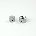 Set Dual Concentric Stacked Control Knobs for Electric Guitar or Bass, Chrome