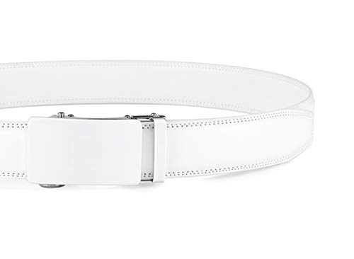 Lingli Men's Belt,Ratchet Dress Belt with Automatic Buckle Brown/Black-Trim to Fit-35mm wide4