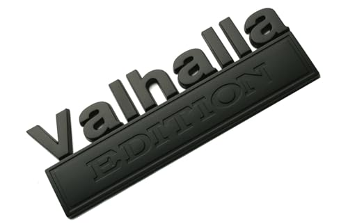 Image of 2pcs 7 inch Vikings Valhalla Edition Auto Emblems Truck Badge 3D Car Bumper Sticker Valhalla Edition Badges Decals Replacement Universal SUV Side Rear Trunk Door Viking Seasons (2, Matte)
