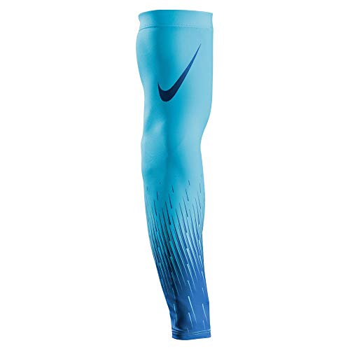Nike Pro Adult BSBL Flood Sleeve (Light Blue/Royal, LXL)