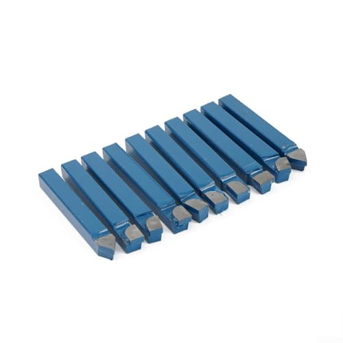 Juego de corte de herramientas de torno de metal con punta de carburo de 10 piezas, adecuado para varios tornos