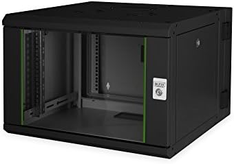 DIGITUS Szafa sieciowa 19 cali 12 U - montaż ścienny - głębokość 450 mm - max. obciążenie 100 kg - seria Unique - drzwi szklane - szary