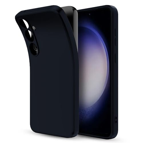Image of Back Cover for Samsung Galaxy S23 FE 5G | Full Camera Protection | Premium Liquid Silicon Case | Flexible Bumper Case for Samsung Galaxy S23 FE 5G (Dark Blue)