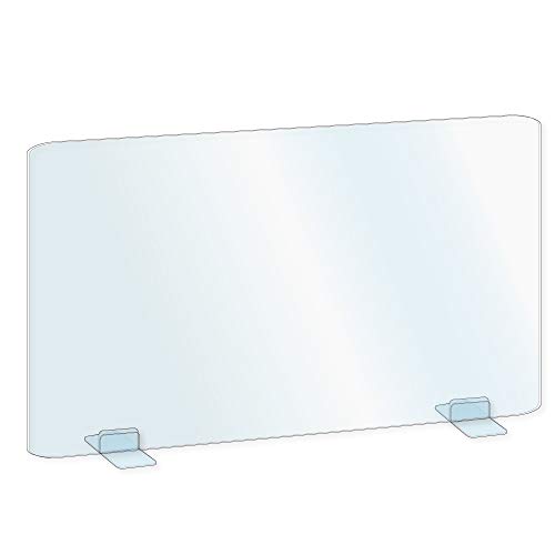 [日本製] ウイルス対策 透明 アクリルパーテーション W900mm×H600mm パーテーション アクリル板 仕切り板 衝立 飲食店 オフィス 学校 病院 薬局 [受注生産、返品交換不可] dptx-9060 (W900mm x H600mm)