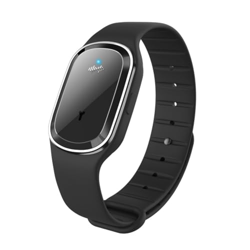 Pulsera antimosquito ultrasónica Firorky Repellida de silicona impermeable (negro)