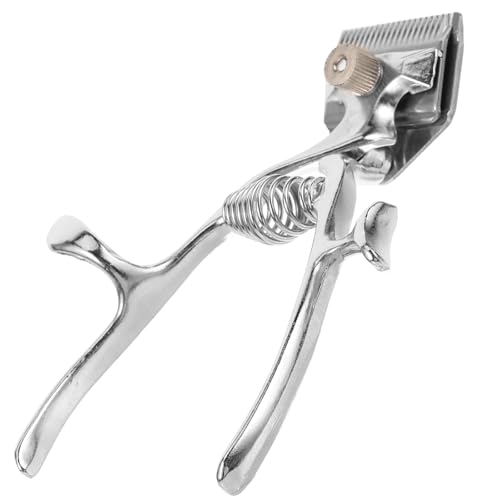 Cortadora de pelo manual de acero inoxidable, herramienta ligera vintage para casa