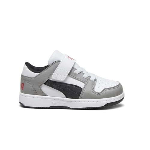 PUMA Toddler Boys Rebound Layup Lo Lace Up Sneakers Shoes Casual - Grey, White