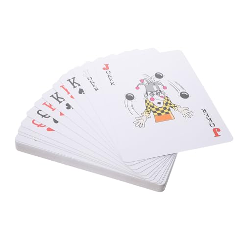 Große Spielkarten Jumbo Poker Karten Aus Plastik Für Tischspiele Partygeschenke Camping Reisen Tragbar Mit Glatter Oberfläche